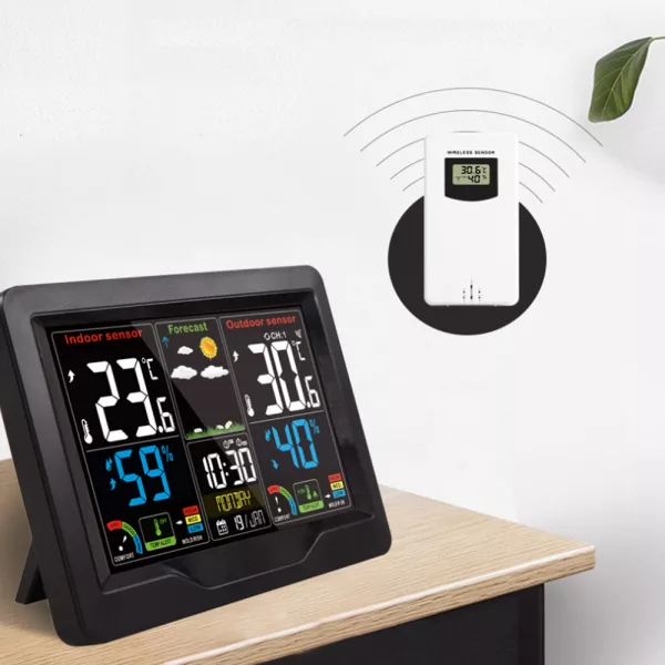 Wireless Thermometer and Humidity Monitor Color Display- USB Plugged-in_3