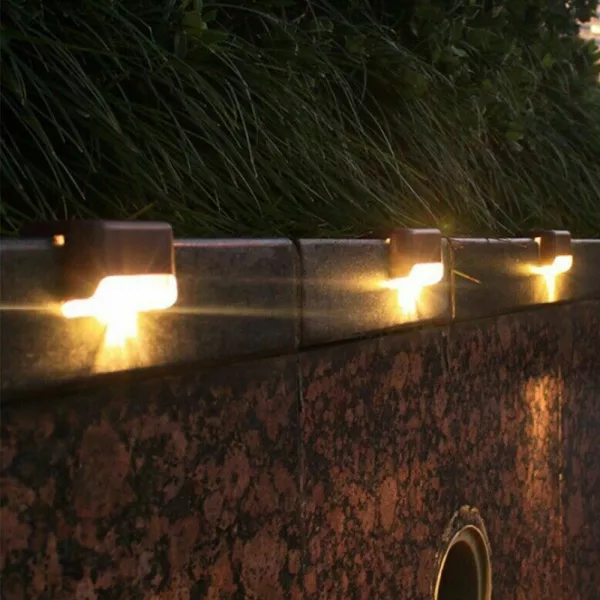 LED Light Solar Powered Staircase Step Light for Outdoor Use_2