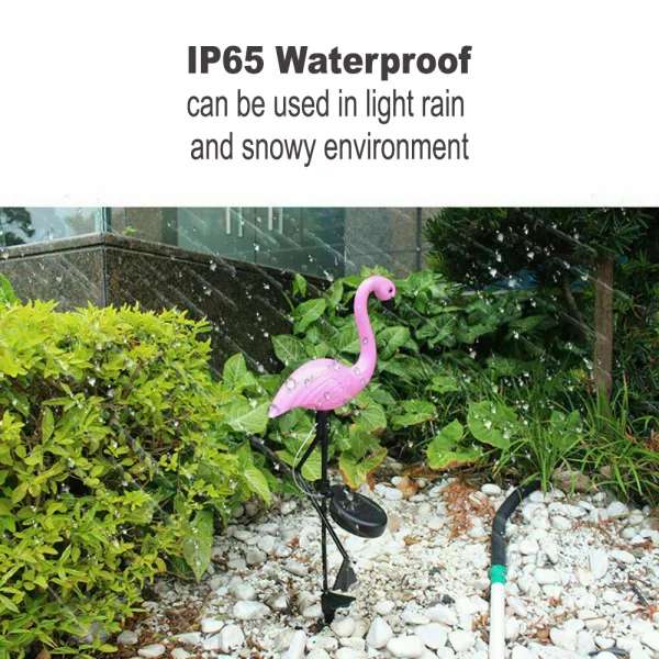 Flamingo Garden LED Stake Solar Powered Decorative Light_7