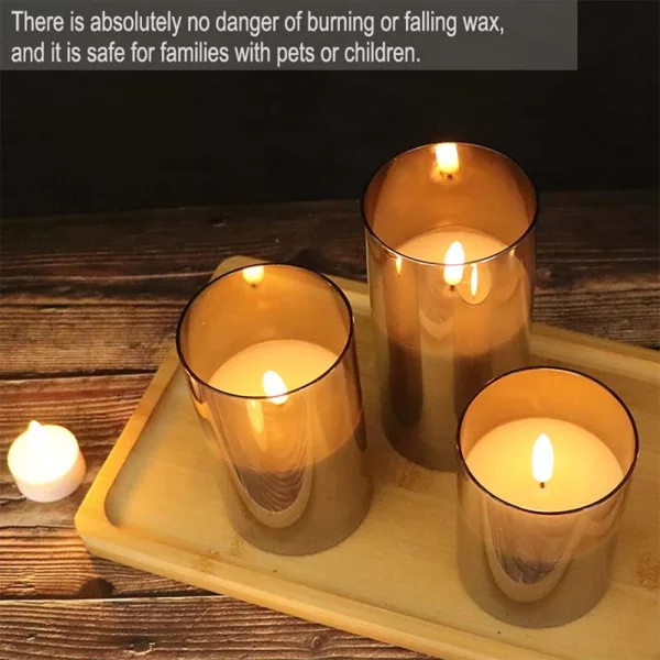 Battery Powered Flameless Flickering LED Wickless Candle_7