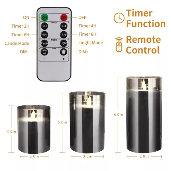 Battery Powered Flameless Flickering LED Wickless Candle_8