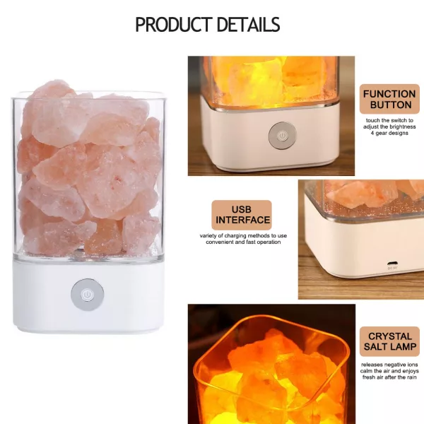 Ultrasonic Aromatherapy Himalayan Salt Lamp and Diffuser- USB Powered_7