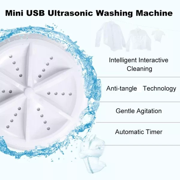 Automatic Cycle Personal Mini Turbo Washing Machine- USB Powered_9