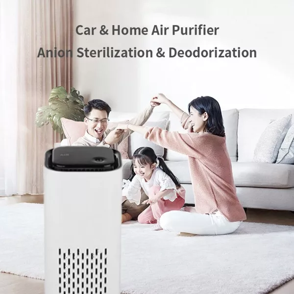 Mini Car Home Air Purifier with Night Light- USB Power Supply_6