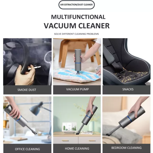 Multifunctional Mini Handheld Cordless Car Vacuum- USB Charging_4