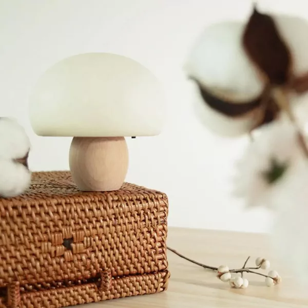 3 Step Dimming Portable Mushroom LED Night Lamp- USB Charging_2