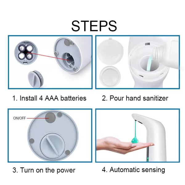 Smart Induction Automatic Liquid Soap Dispenser- Battery Powered_9