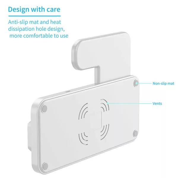 4-in-1 Wireless Fast Charging Station for QI Devices- USB Powered_6