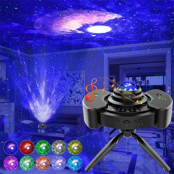 Galaxy Star Light Projector and Bluetooth Speaker- USB Powered_4