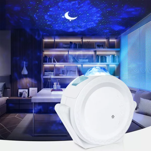 360° Rotation LED Star Light Galaxy Projector and Night Lamp (USB Power Supply)_2