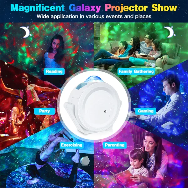 360° Rotation LED Star Light Galaxy Projector and Night Lamp (USB Power Supply)_6