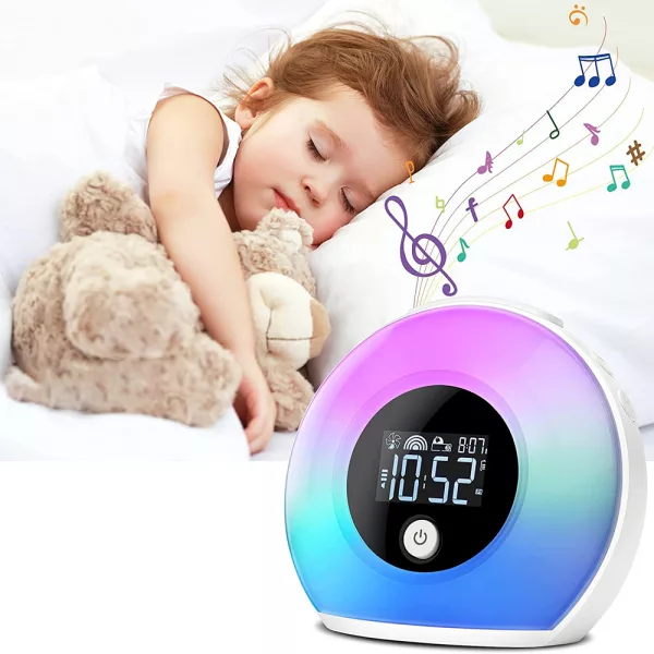 Wireless LED Night Lamp Alarm Clock and Bluetooth Speaker- USB Charging_3