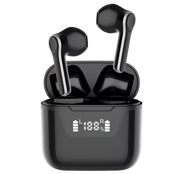 J101 TWS Touch Control Wireless BT Headphones with Mic- USB Charging_0