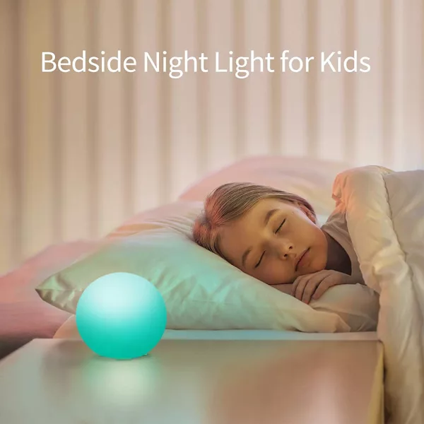 USB Charging LED Night Light Ball with Remote and Button Control_7