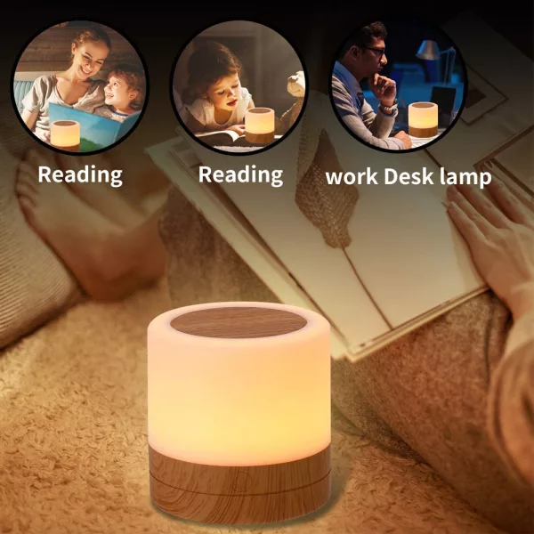 USB Charging Portable Remote Controlled Touch Lamp Night Light_6