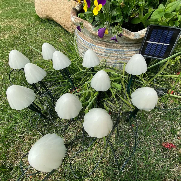 Solar Powered Mushroom LED Garden Decoration Fairy Lights_6