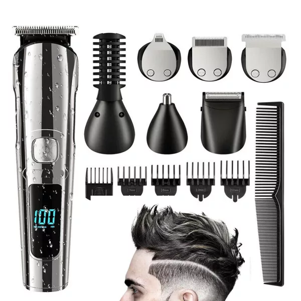 USB Rechargeable Professional Grade Electric Hair Trimming Kit_3