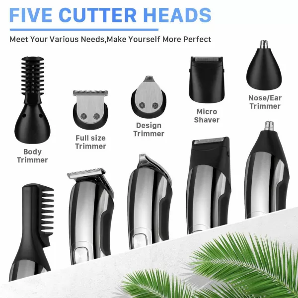 USB Rechargeable Professional Grade Electric Hair Trimming Kit_7