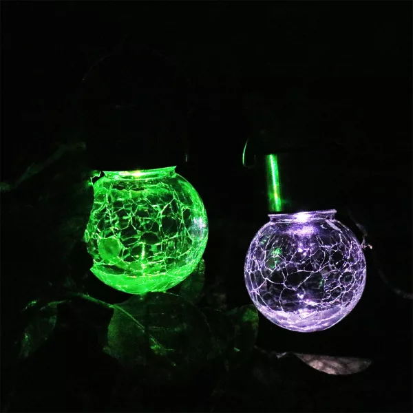 1 pcs/12 pcs Hanging Outdoor Solar Powered LED Ball Lights_2