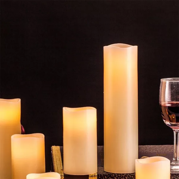 Remote Controlled Battery Operated Electronic Flameless Candles_4