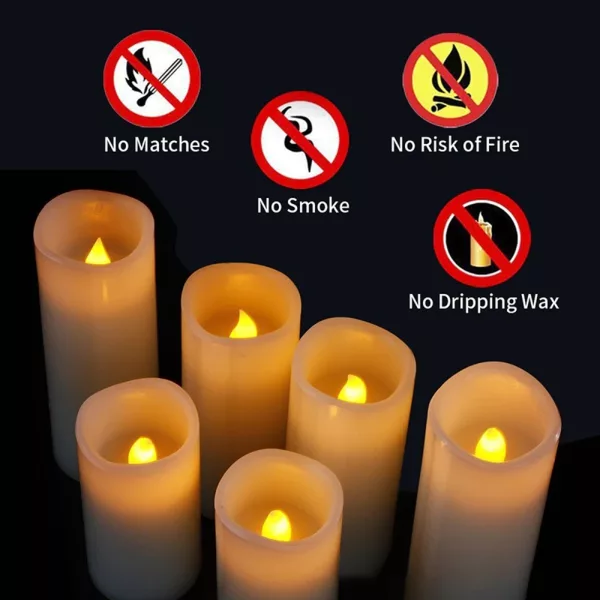 Remote Controlled Battery Operated Electronic Flameless Candles_6