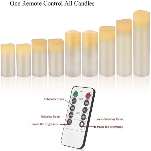 Remote Controlled Battery Operated Electronic Flameless Candles_9