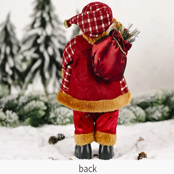 Creative Standing Santa Claus Doll Holiday Christmas Ornaments_9