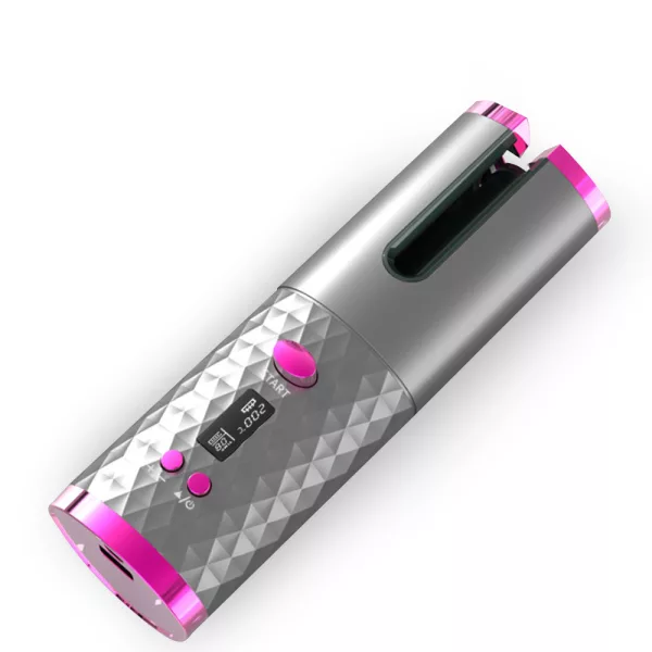 USB Rechargeable Cordless Auto-Rotating Ceramic Portable Hair Curler_4