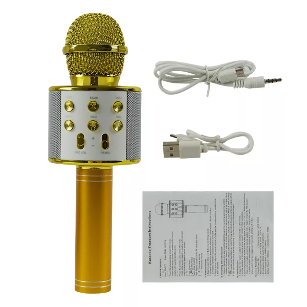 Portable USB Rechargeable Wireless Bluetooth Karaoke Microphone_6