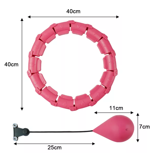 Adjustable Abdominal Exercise Massage Hoops_8