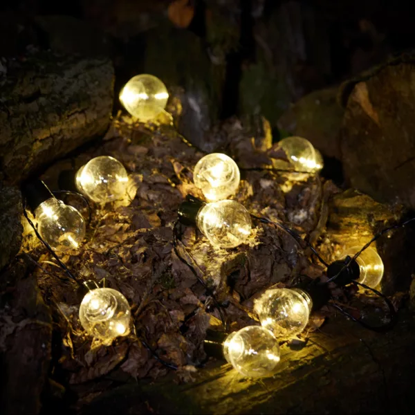 LED Outdoor Garden Solar Powered String Lights Plug-in LED Balls_8