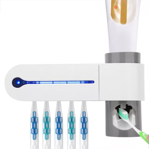 Antibacterial disinfection UV toothbrush holder- USB Charging_5