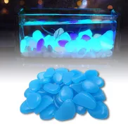 Solar Powered Glow in the Dark Garden Pebbles Garden Décor_0