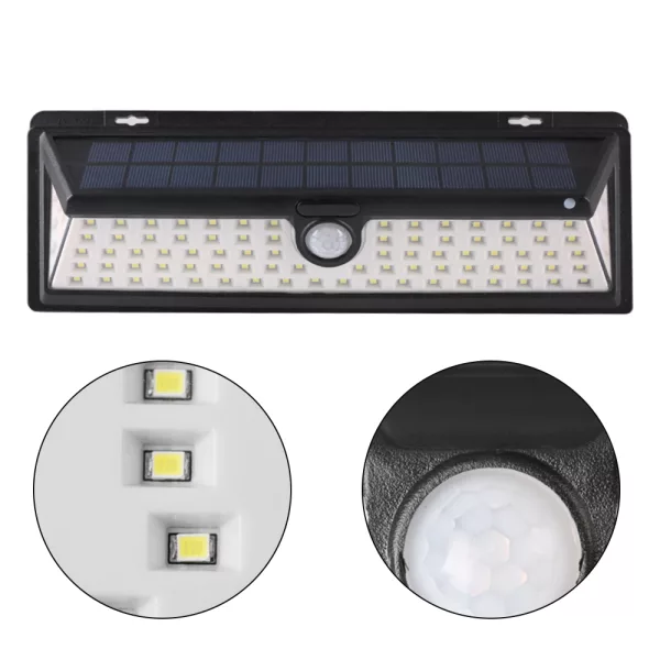 Large Weatherproof Solar Sensor 86-LED Lights_4