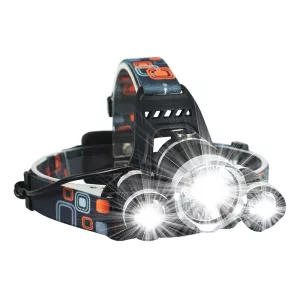 USB Charging LED 3 Lights Headlamp Wide Range Head Torch_0