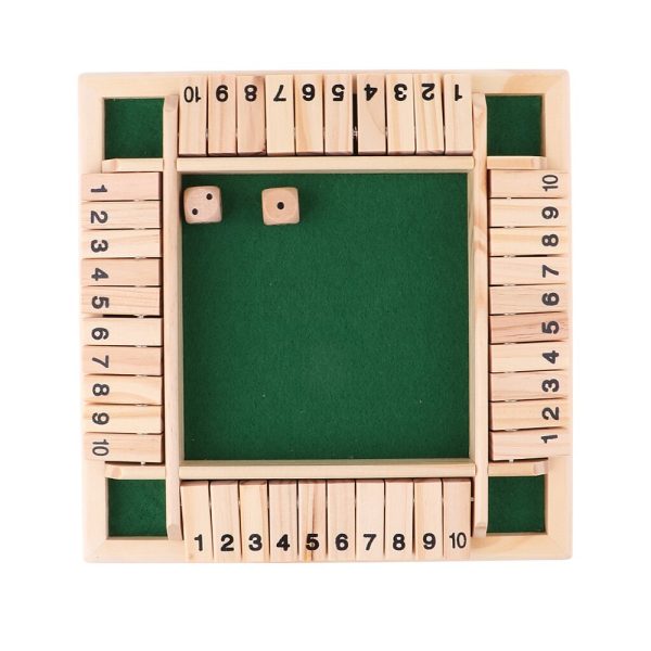 Shut The Box Wooden Dice Game Board for Kids & Adults_7