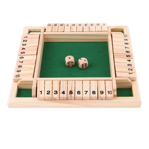 Shut The Box Wooden Dice Game Board for Kids & Adults_8