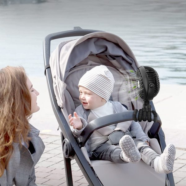 Portable Handheld Mini Stroller Fan with Flexible Tripod - USB Rechargeable_8