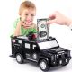 Armored Car Money Piggy Bank with Light for Kids - USB Rechargeable_0