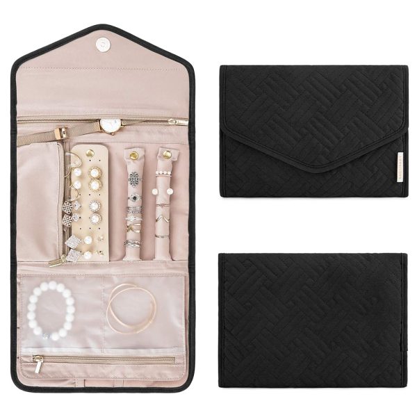 Roll Foldable Jewelry Case for Journey Travel Jewelry Organizer_0