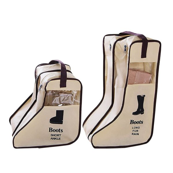 Portable and Dust Proof High Heels Shoe Zippered Travel Storage_0