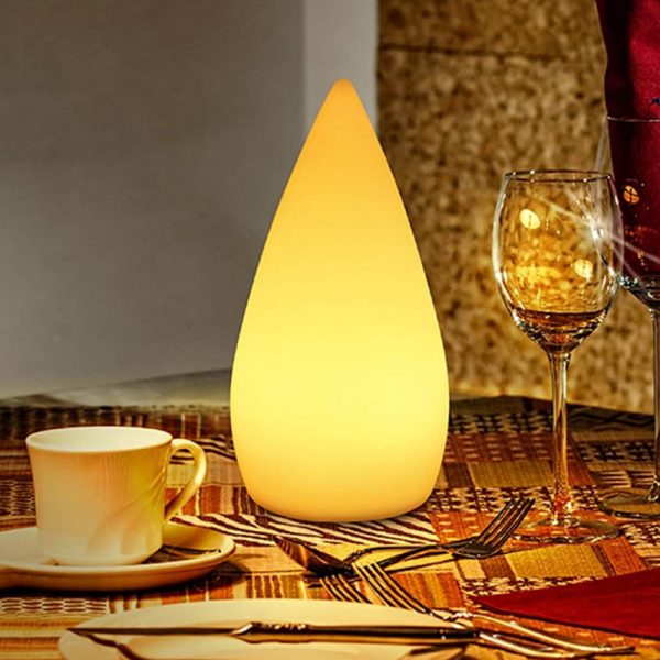 Oasis Water Drop Modern LED Colored Table Lamp USB Rechargeable_8