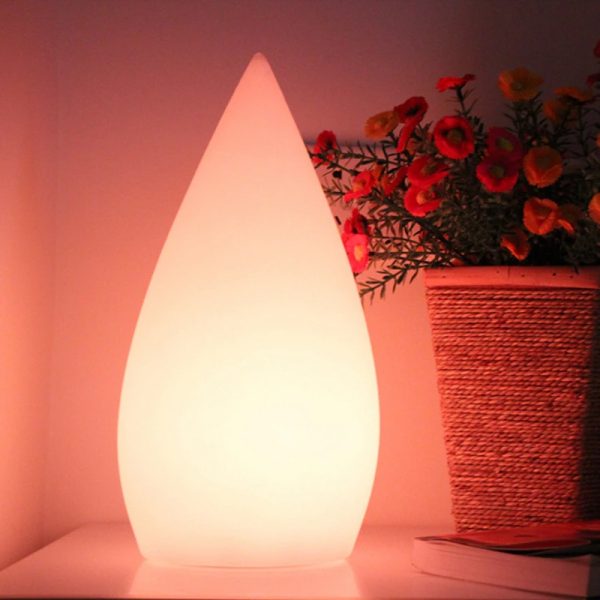 Oasis Water Drop Modern LED Colored Table Lamp USB Rechargeable_3