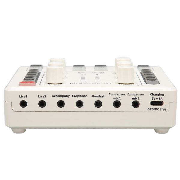 Noise Reduction Sound Card Digital Audio Mixer for Live Streaming-TypeC Rechargeable_3