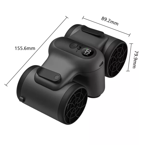 3 Levels Adjustable Portable Ultra Quiet Waist Fan -Type C Charging_6