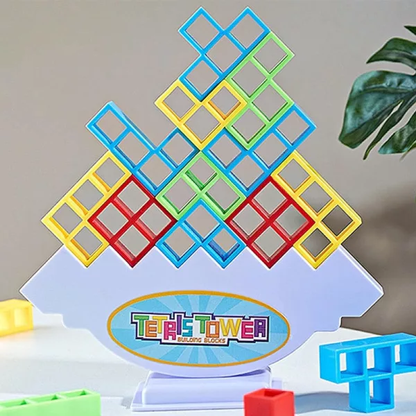 48 PCs Russian Jenga Interactive Stackable Building Blocks Kid's Toy_8