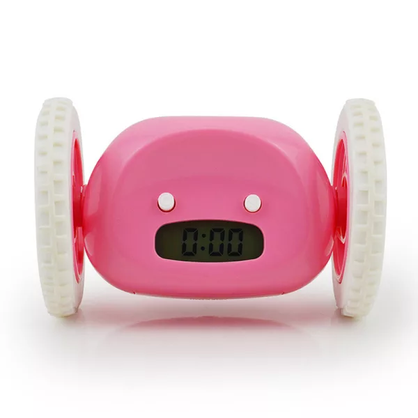 LED Lazy Running Electronic Digital Alarm Clock- Battery Operated_1