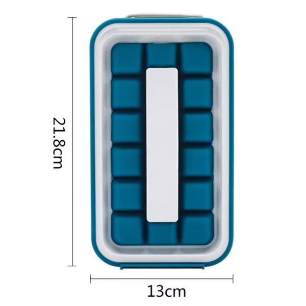 Water Tight Stackable Quick-Release Silicon Ice Cube Molder with Lid_2