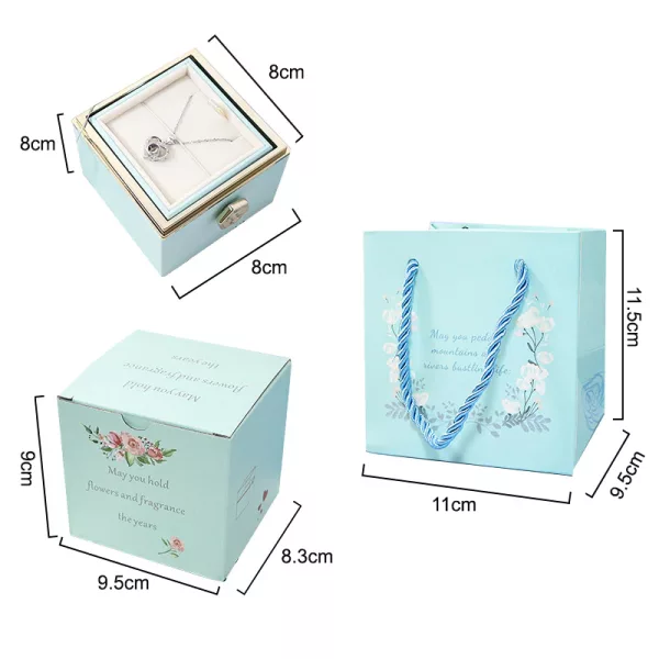 Eternal Rose Box Preserved Flower Surprise Proposal Jewelry Box_4