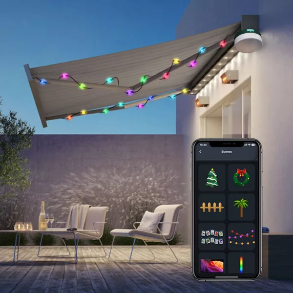 Double Powered Outdoor Camping LED String Light USB Solar Charging_6